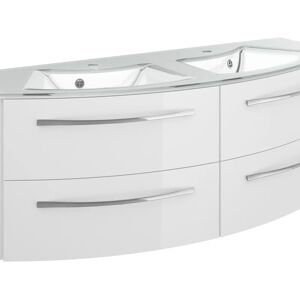 Leroy Merlin Mobile sottolavabo e lavabo Image bianco lucido L 130 x H 48.2 x P 48.5 cm