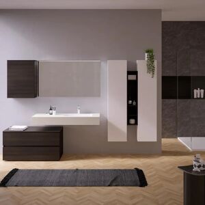 Leroy Merlin Mobile sottolavabo e lavabo Barrik rovere barrique L 120 x H 65 x P 48.5 cm