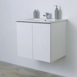 SENSEA Mobile sottolavabo e lavabo Essential bianco L 40 x H 50.8 x P 26 cm
