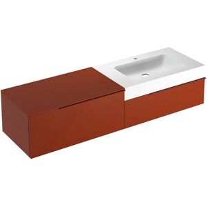 Leroy Merlin Mobile sottolavabo e lavabo Ginevra rosso siena L 170 x H 36 x P 51 cm