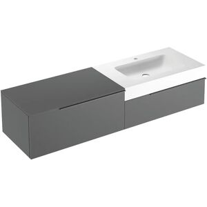 Leroy Merlin Mobile sottolavabo e lavabo Ginevra grigio basalto L 170 x H 36 x P 51 cm