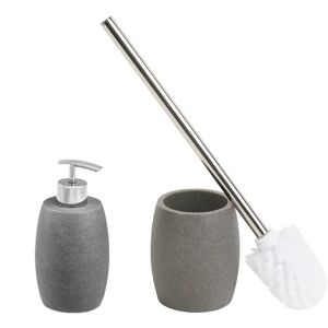 SENSEA Set di accessori da bagno  Sand L 15 x P 10 cm grigio