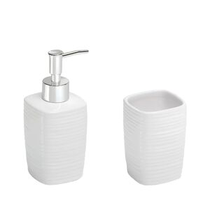 Leroy Merlin Set di accessori da bagno in ceramica bianco