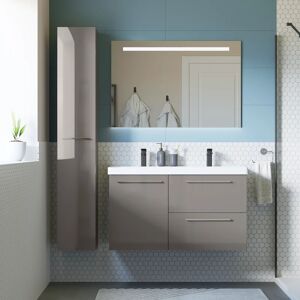 SENSEA Mobile sottolavabo e lavabo Remix New grigio granito L 106 x H 58 x P 46 cm