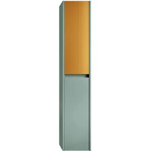 Leroy Merlin Colonna per mobile bagno Niwa 2 ante L 30 x P 27 x H 160 cm laccato opaco verde timo con vetro senape