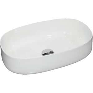 Leroy Merlin Lavabo Liam d'appoggio stondato in ceramica bianco