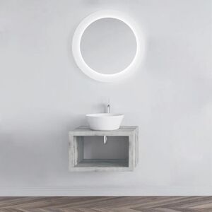 Leroy Merlin Mobile da bagno sotto lavabo Squer L 60 x P 46 x H 30 cm grigio, lavabo non incluso