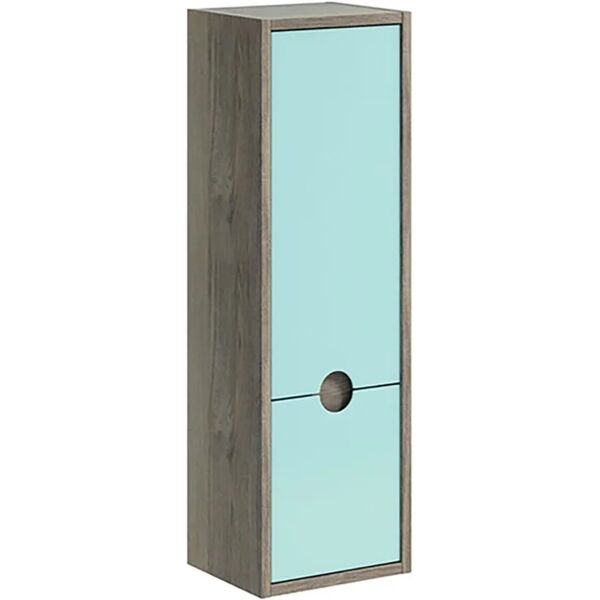 visobath colonna per mobile bagno 2 ante l 30 x p 25 x h 96 cm azzurro laminato