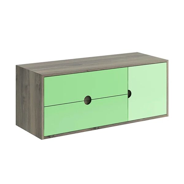 leroy merlin base per mobile bagno kompas 2 cassetti 1 anta l 120 x p 22 x h 48 cm verde