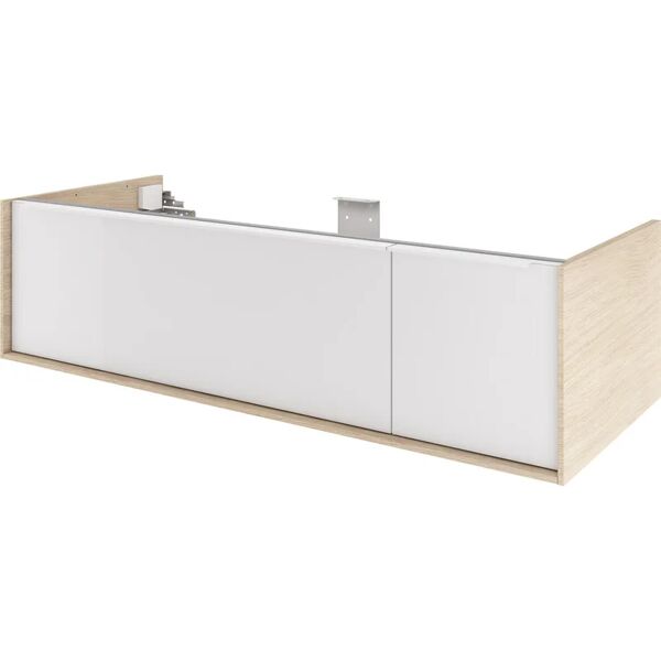 sensea mobile da bagno sotto lavabo l 120 x p 48 x h 32 cm betulla, lavabo non incluso