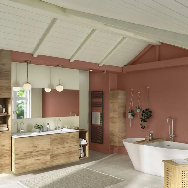 sensea colonna per mobile bagno neo 1 anta l 30 x p 35 x h 154 cm rovere legno effetto naturale