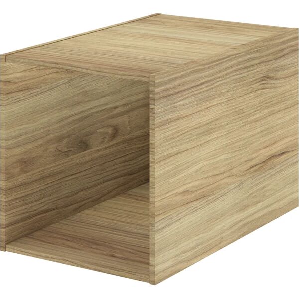 sensea colonna per mobile bagno neo l 30 x p 48 x h 32 cm marrone legno effetto naturale