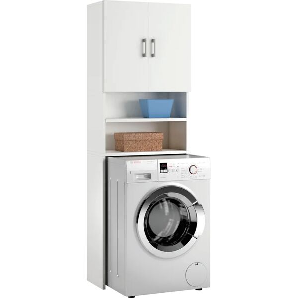 terraneo mobile coprilavatrice laundry bianco l 65 x p 32 x h 195 cm