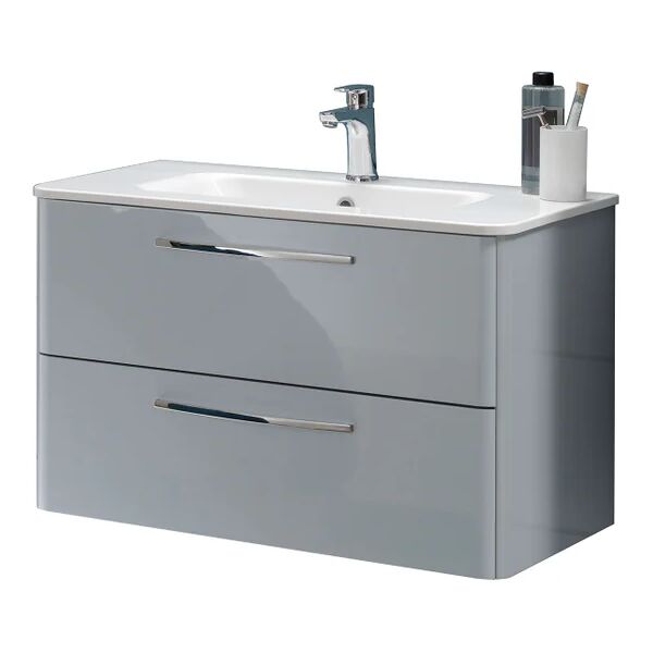 leroy merlin mobile da bagno sotto lavabo best 58080-gc l 79.5 x h 50 cm grigio, lavabo non incluso