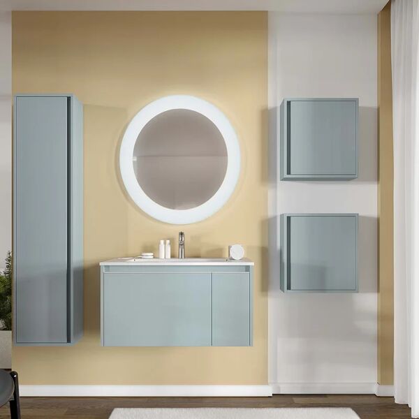 leroy merlin colonna per mobile bagno sospesa cielo 1 anta l 33 x p 16 x h 140 cm blu pastello