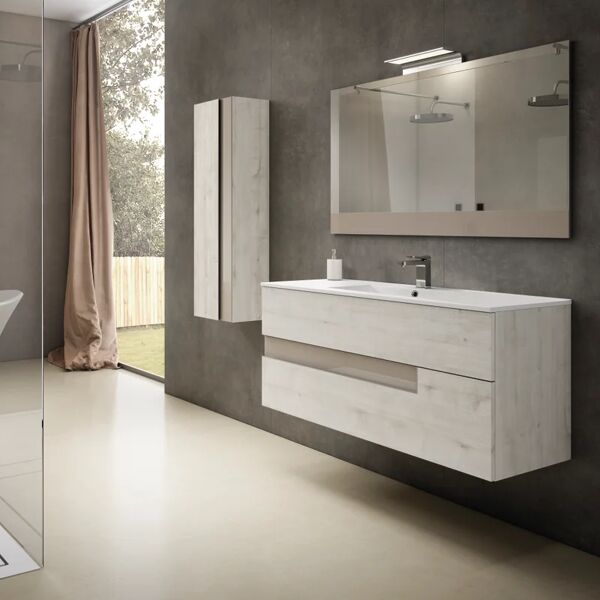 leroy merlin colonna per mobile bagno 1 anta l 34.5 x p 27 x h 120 cm betulla-tortora