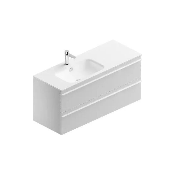 leroy merlin mobile sottolavabo e lavabo linea bianco matt l 120 x h 55 x p 46 cm