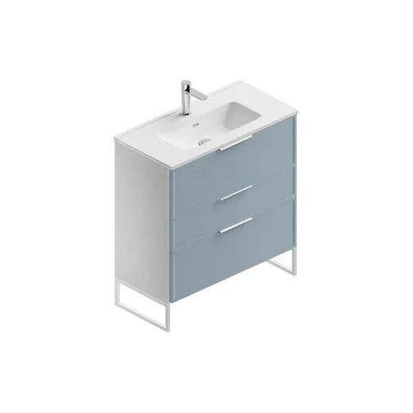 leroy merlin mobile sottolavabo e lavabo quadra bianco-cielo l 80 x h 93 x p 39 cm