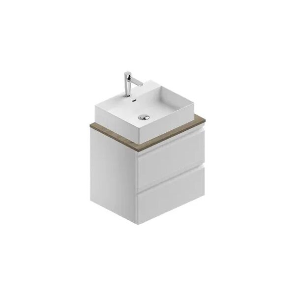 leroy merlin mobile da bagno sotto lavabo pull l 60 x p 46 x h 56 cm bianco, lavabo non incluso