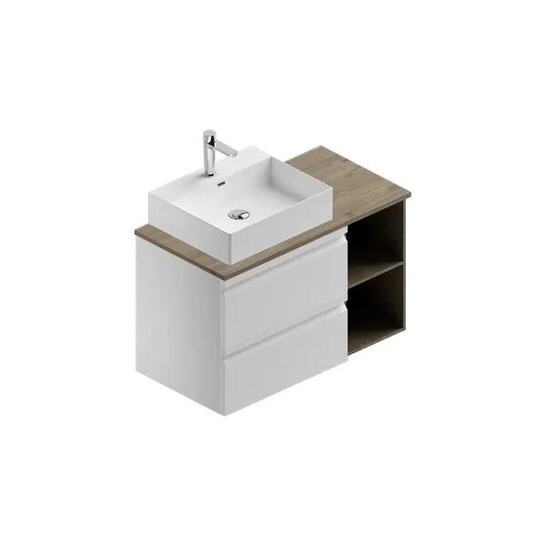 leroy merlin mobile da bagno sotto lavabo pll007 l 90 x p 46 x h 56 cm bianco, lavabo non incluso