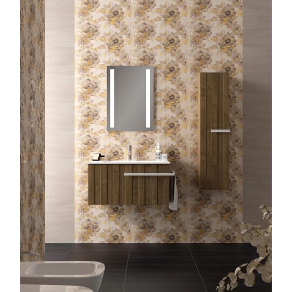 salgar colonna per mobile bagno 1 anta l 30 x p 30 x h 120 cm tabacco legno effetto naturale