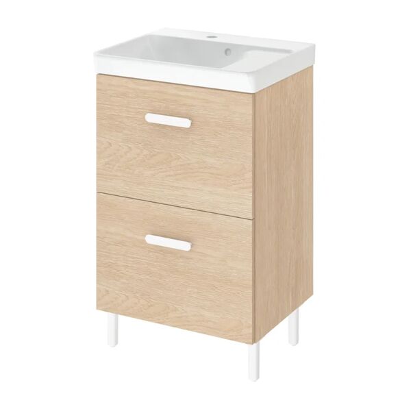 sensea mobile da bagno sotto lavabo easy l 50 x p 40 x h 67 cm, lavabo non incluso