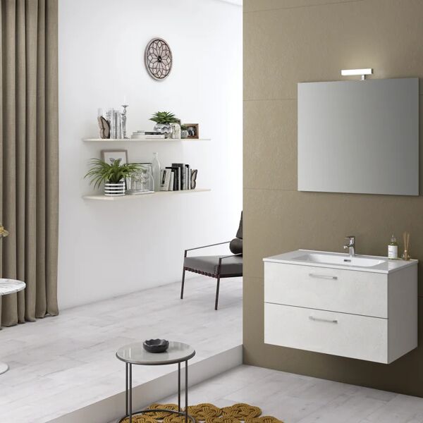 leroy merlin mobile da bagno sotto lavabo best 58080-cm l 79.5 x h 50 cm beige, lavabo non incluso