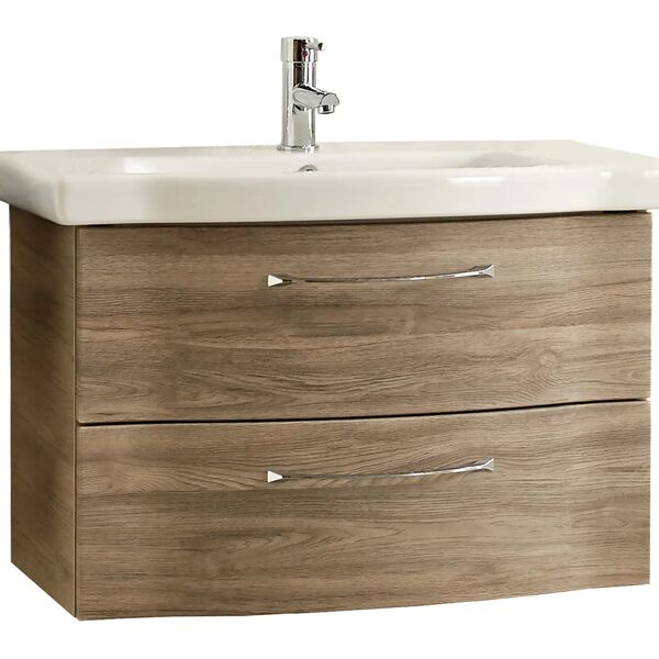 leroy merlin mobile sottolavabo e lavabo solitaire rovere terra l 80 x h 90 x p 48 cm