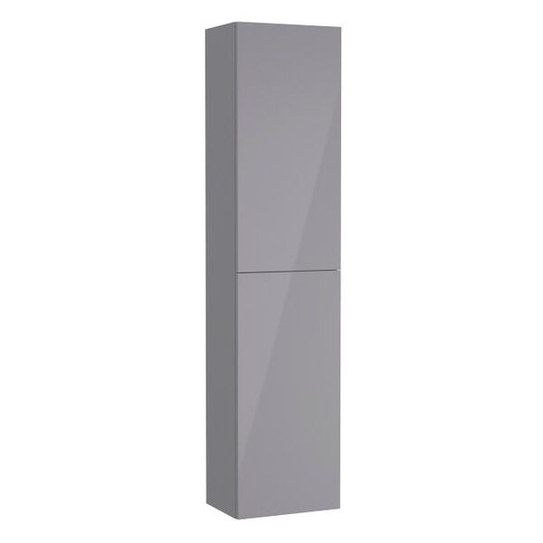 roca colonna per mobile bagno 2 ante l 35 x p 25 x h 150.4 cm grigio laccato lucido