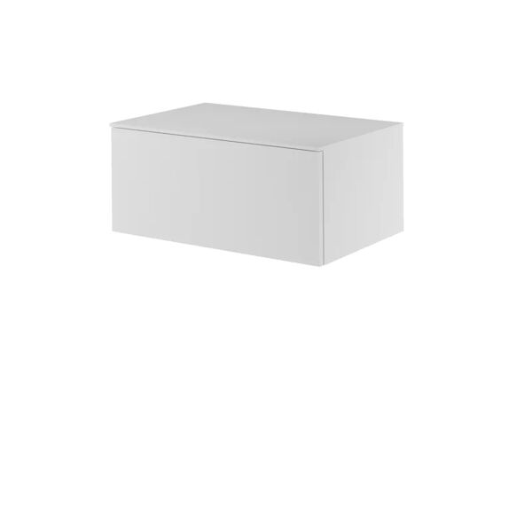 sensea mobile da bagno sotto lavabo neo l 90.3 x p 48.3 x h 33 cm bianco, lavabo non incluso