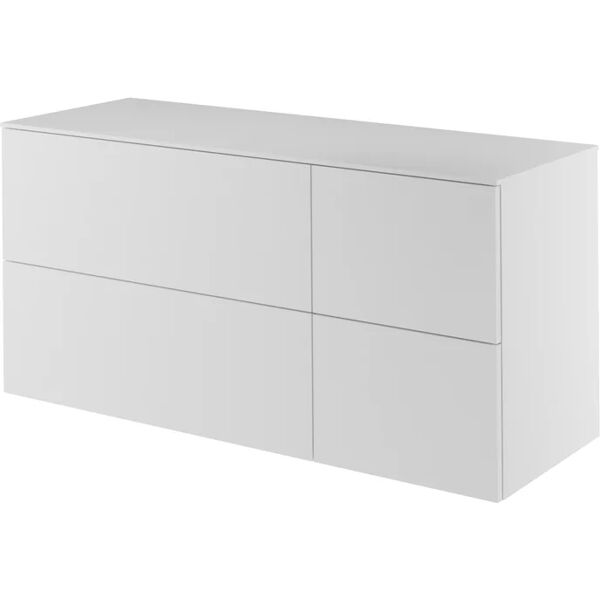 sensea mobile da bagno sotto lavabo neo l 120.3 x p 48.3 x h 65 cm bianco, lavabo non incluso