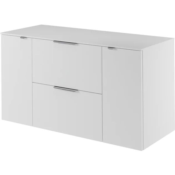 sensea mobile da bagno sotto lavabo neo l 135.3 x p 48.3 x h 65 cm bianco, lavabo non incluso