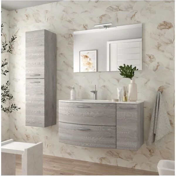 salgar colonna per mobile bagno 2 ante l 30 x p 35 x h 140 cm bahia legno effetto naturale