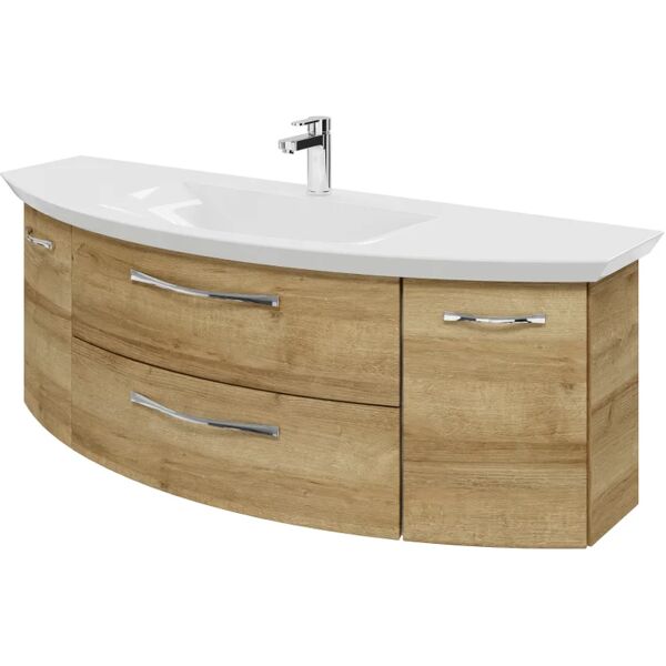 pelipal base per mobile bagno 2 cassetti 2 ante l 139 x p 46.2 x h 48 cm riviera rovere replica trasversale