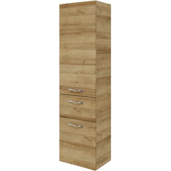 pelipal colonna per mobile bagno cassca 1 cassetto 1 anta l 45 x p 30.9 x h 168 cm riviera rovere