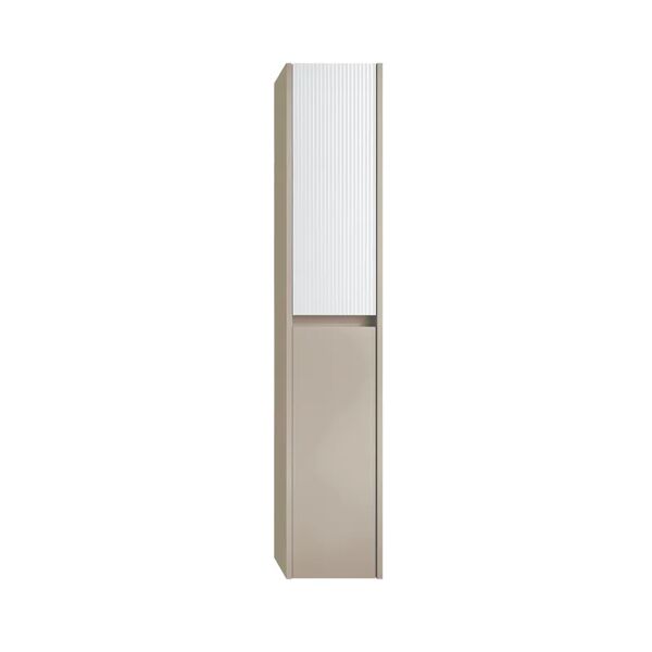 leroy merlin colonna per mobile bagno niwa 2 ante l 30 x p 27 x h 160 cm laccato opaco bianco con vetro bianco