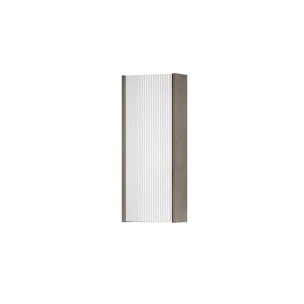 leroy merlin pensile bagno senza luce niwa l 30 x p 17 x h 78.5 cm laccato opaco grigio carbone con vetro bianco