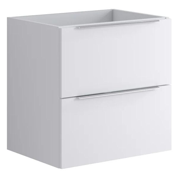 leroy merlin base per mobile bagno 2 cassetti l 59.5 x p 45.5 x h 60 cm laccato opaco bianco