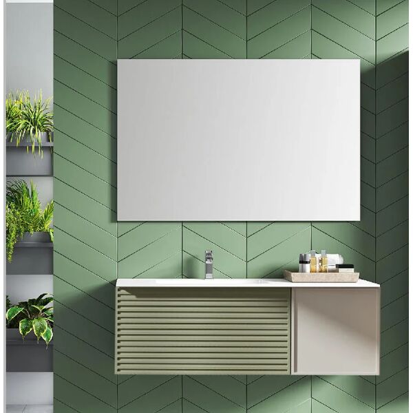 leroy merlin mobile sottolavabo e lavabo pixel verde salvia/grigio pastello l 80 x h 41 x p 46 cm