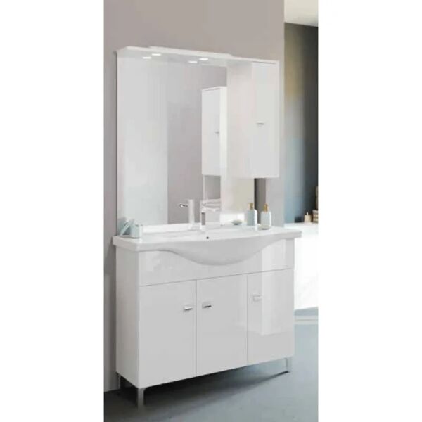 iperbriko composizione bagno 85 cm bianco