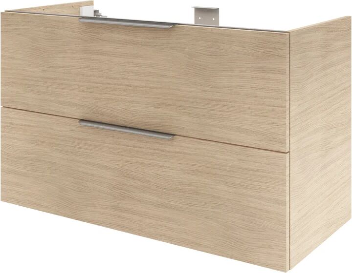 sensea mobile da bagno sotto lavabo neo l 105 x p 48 x h 64 cm rovere, lavabo non incluso