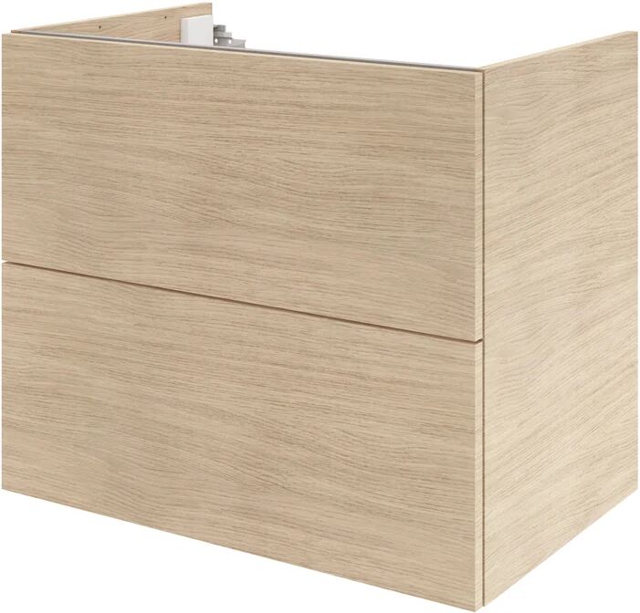 sensea mobile da bagno sotto lavabo neo l 75 x p 48 x h 64 cm rovere, lavabo non incluso