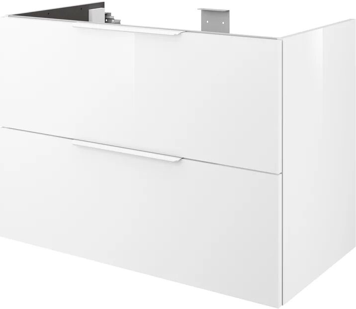 sensea mobile da bagno sotto lavabo neo l 90 x p 48 x h 64 cm bianco, lavabo non incluso