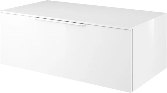 sensea mobile da bagno sotto lavabo neo l 90 x p 48 x h 33 cm bianco, lavabo non incluso