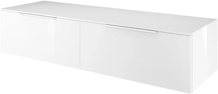 sensea mobile da bagno sotto lavabo neo l 150 x p 48 x h 33 cm bianco, lavabo non incluso