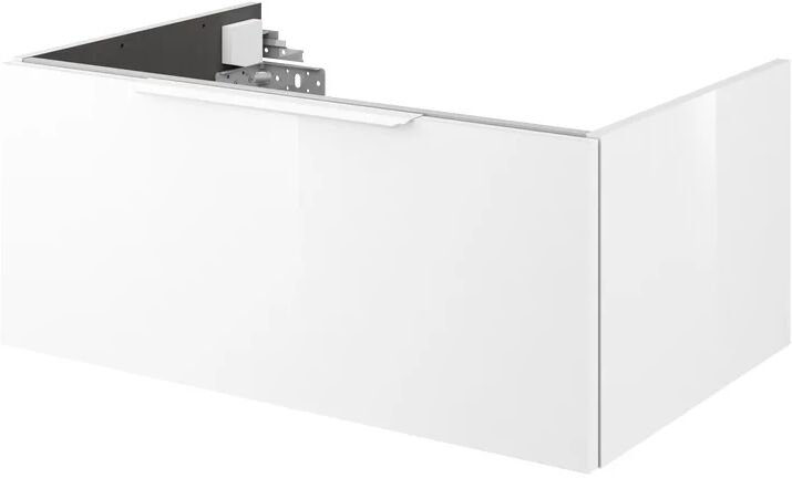 sensea mobile da bagno sotto lavabo neo l 75 x p 48 x h 32 cm bianco, lavabo non incluso