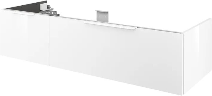 sensea mobile da bagno sotto lavabo neo l 135 x p 48 x h 32 cm bianco, lavabo non incluso