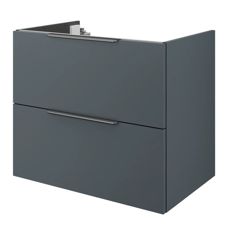 sensea mobile da bagno sotto lavabo neo l 75 x p 48 x h 64 cm grigio, lavabo non incluso