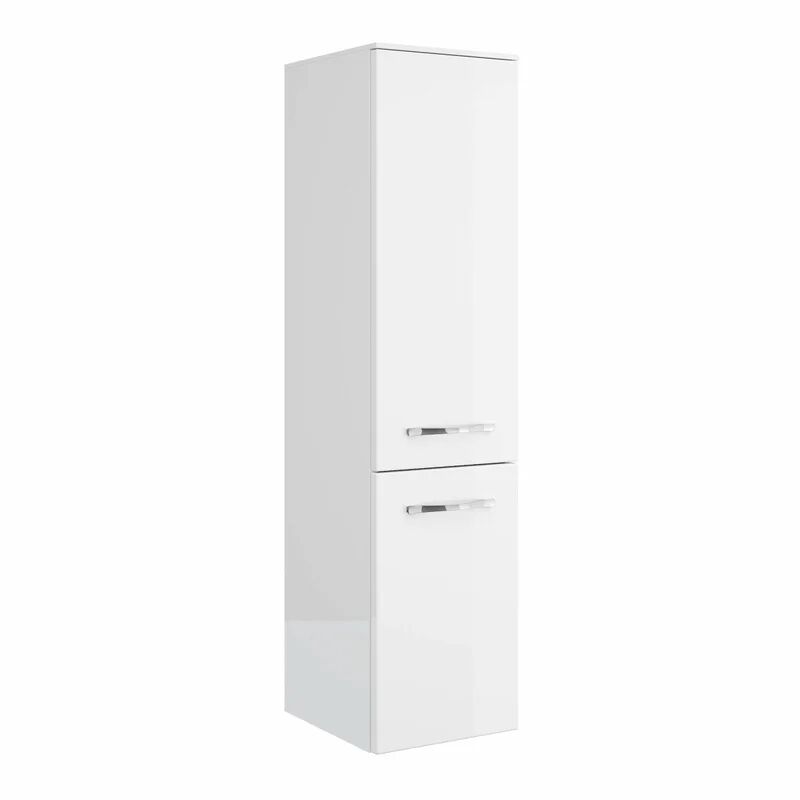 pelipal colonna per mobile bagno image 1 cassetto 2 ante l 30 x p 35 x h 121 cm bianco lucido