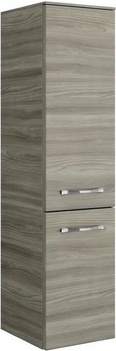 pelipal colonna per mobile bagno image 1 cassetto 2 ante l 30 x p 35 x h 121 cm grigio / argento legno effetto naturale